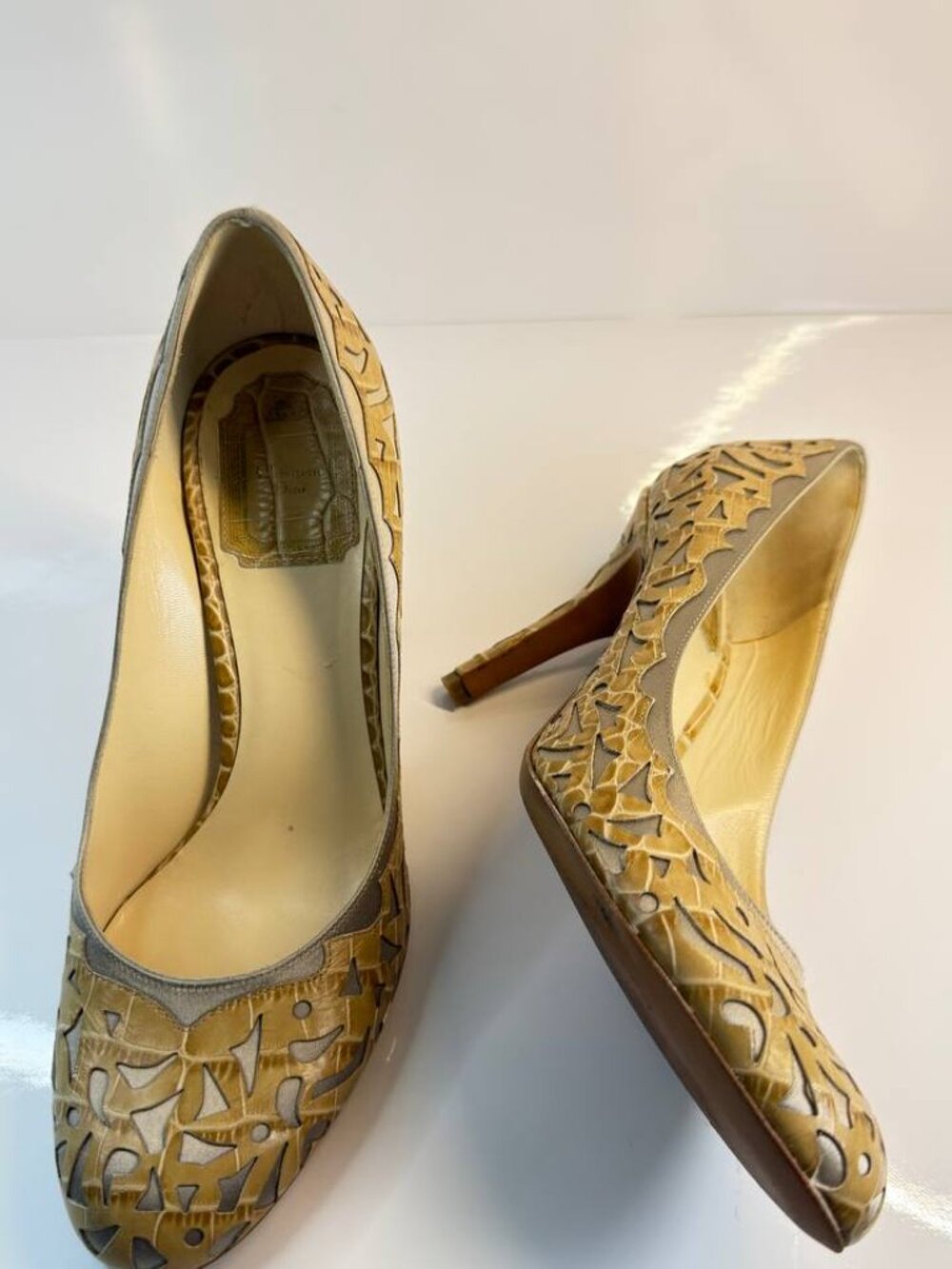 Vintage Christian Dior Leather Pumps – Made in Italy - EU 38 / US 8 - Picture 3 of 16